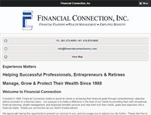 Tablet Screenshot of financialconnectioninc.com